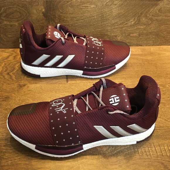 NEW Adidas Boost Harden Vol 3 Maroon Shoes Sz 14.5 - Picture 14 of 16